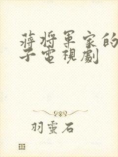 蒋将军家的小娘子电视剧