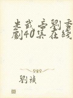 光武帝刘秀电视剧40集在线观看