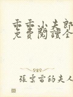 乖乖小夫郎小说免费阅读全文