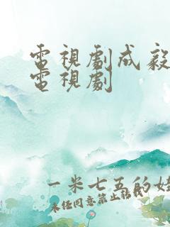 电视剧成毅演的电视剧