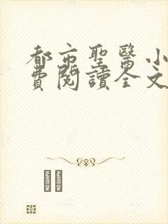 都市圣医小说免费阅读全文