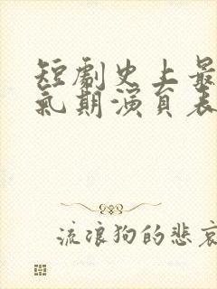 短剧史上最强炼气期演员表