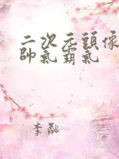 二次元头像男生帅气霸气