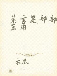 叶玄是哪部小说主角