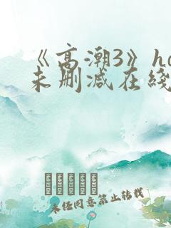 《高潮3》hd未删减在线观看