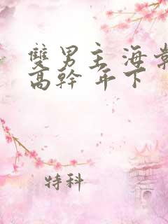 双男主 海棠 高干 年下