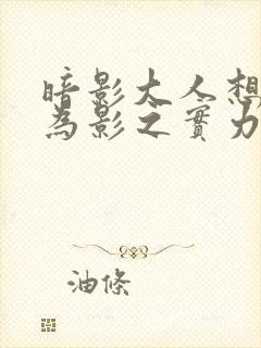 暗影大人想要成为影之实力者剧场版