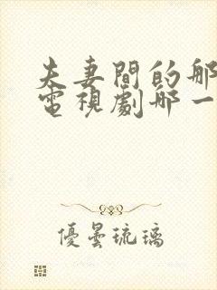 夫妻间的那些事电视剧哪一集最撩人