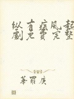 纵有疾风起电视剧免费完整版下载