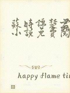 苏时锦楚君彻的小说免费阅读