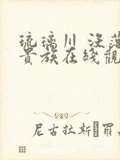 琉璃川 没落的贵族在线观看