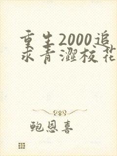 重生2000追求青涩校花同桌陈凡苏若初 小说