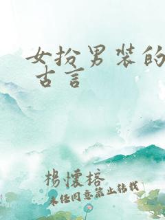 女扮男装的小说 古言