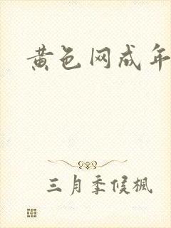 黄色网成年人