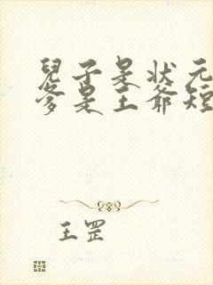 儿子是状元但你爹是王爷短剧