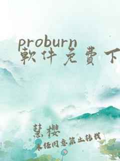 proburn软件免费下载