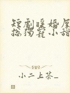 短剧暖婚厚爱纪总独宠小甜妻