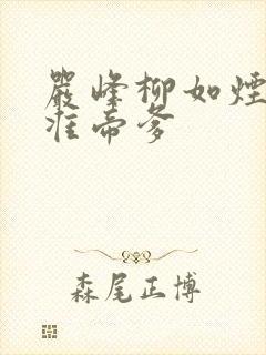 严峰柳如烟无敌准帝爹