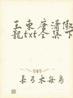 王东唐潇傲世潜龙txt全集下载