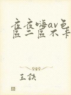 夜夜嗨av色一区二区不卡