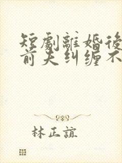 短剧离婚后总裁前夫纠缠不休