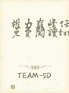 权力巅峰任风潇免费阅读txt