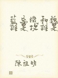 蓝忘机和魏无羡谁是攻谁是受