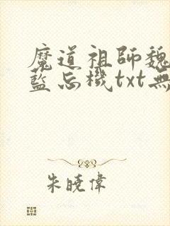 魔道祖师魏无羡蓝忘机txt无删减