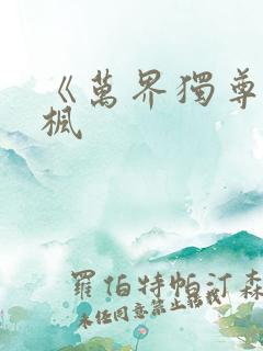 《万界独尊》林枫