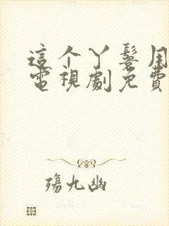 这个丫鬟用不起电视剧免费观看