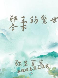 邪王的惊世宠妃全本