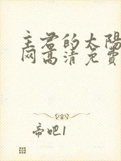 主君的太阳韩剧网高清免费观看