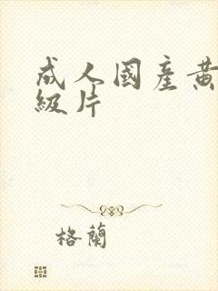 成人国产黄色一级片