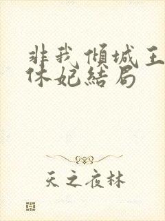 非我倾城王爷要休妃结局