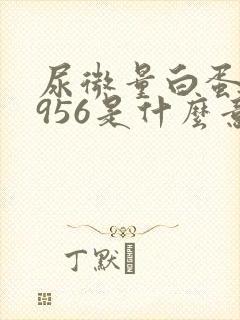 尿微量白蛋白高956是什么意思