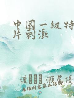 中国一级特黄大片刺激