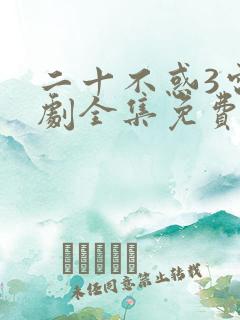 二十不惑3电视剧全集免费观看完整版