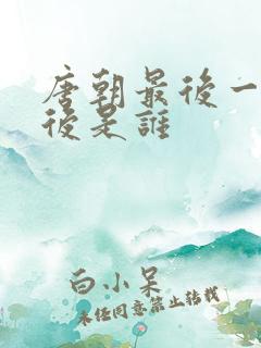 唐朝最后一个皇后是谁