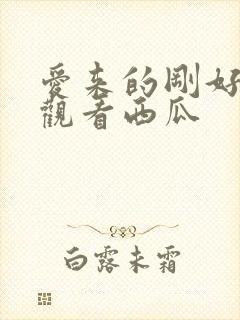 爱来的刚好免费观看西瓜