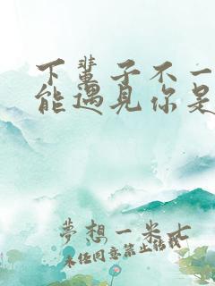 下辈子不一定还能遇见你是什么歌