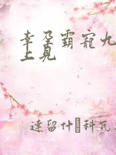 幸孕霸宠九爷早上见