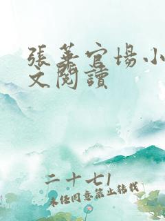 张华官场小说全文阅读