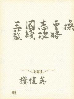 三国志曹操传红蓝线攻略