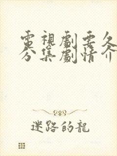 电视剧要久久爱分集剧情介绍