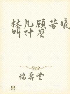 林凡顾若曦短剧叫什么