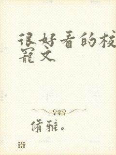 很好看的校园甜宠文