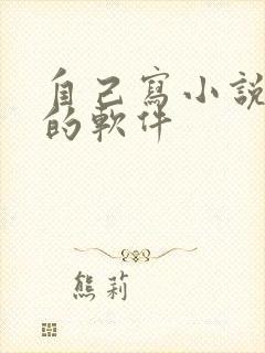 自己写小说挣钱的软件