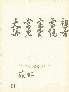 大当家电视剧全集免费观看西瓜