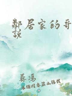 邻居家的哥哥小说