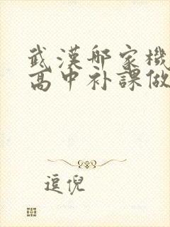 武汉哪家机构做高中补课做的好